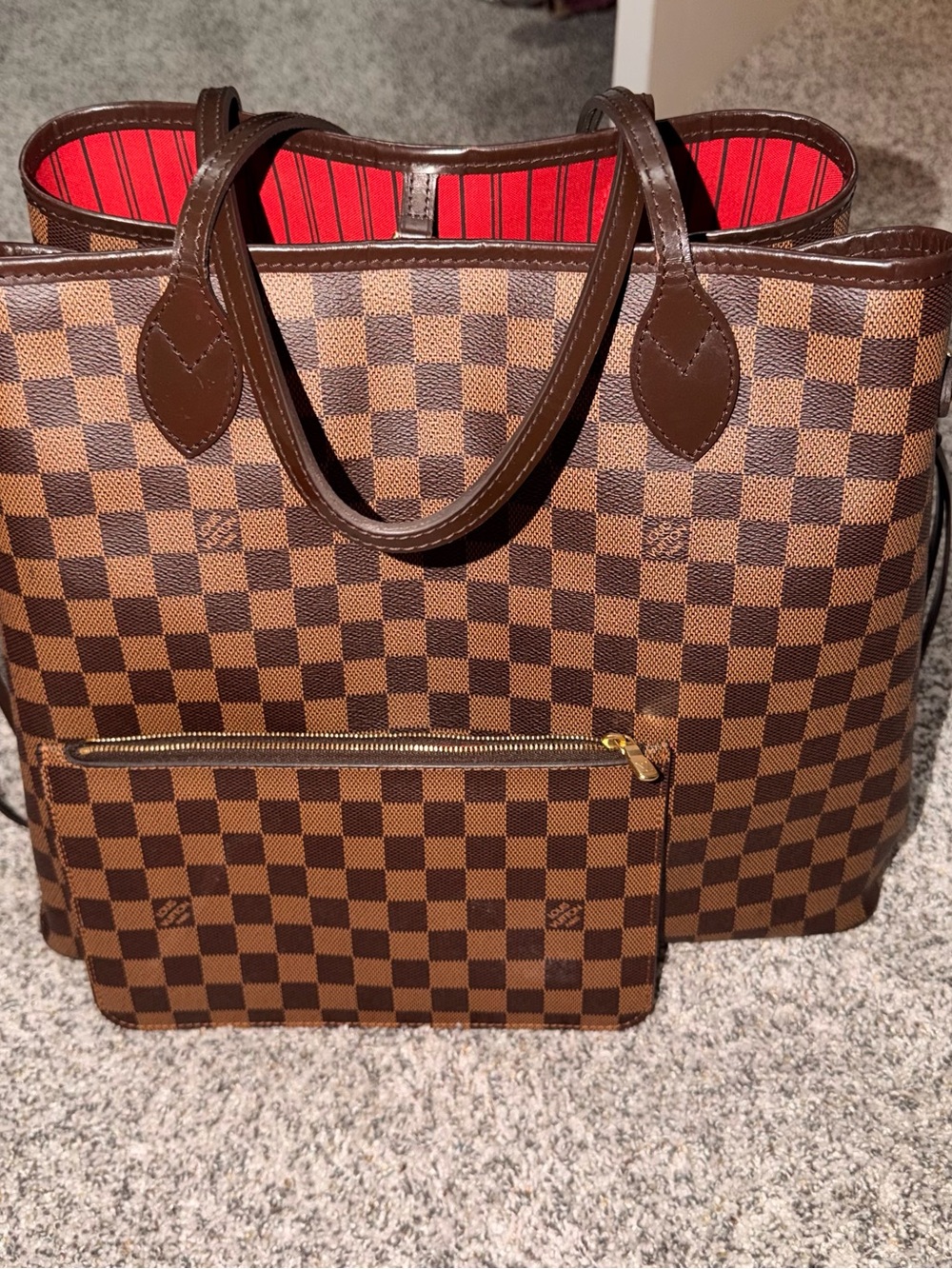 Louis Vuitton Brown Damier Ebene Neverful GM